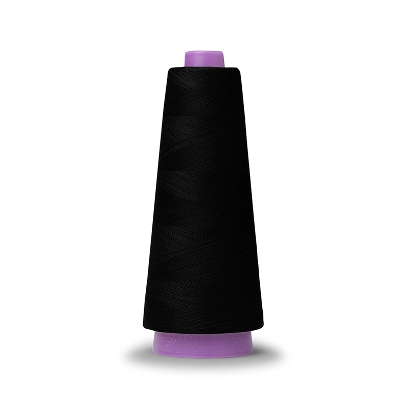 Spun Polyester Thread - Tex 21, 3,000 Yds - Black
