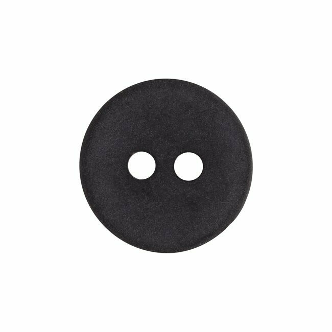 Buttons, 24L (5/8&quot;) - 2-hole - 12 pack - Black
