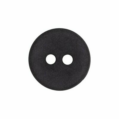 Buttons, 24L (5/8&quot;) - 2-hole - 12 pack - Black