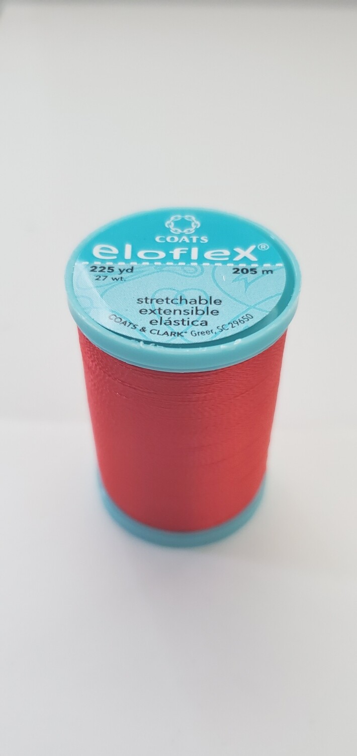 Coats Eloflex Stretchable Thread, 225yds - Atom Red (2160)