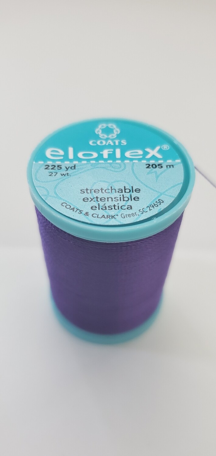 Coats Eloflex Stretchable Thread, 225yds - Purple (3690)