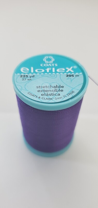 Coats Eloflex Stretchable Thread, 225yds - Purple (3690)