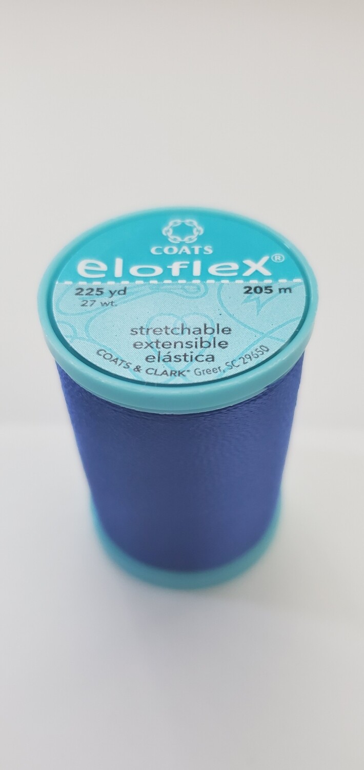 Coats Eloflex Stretchable Thread, 225yds - Yale Blue (4470)