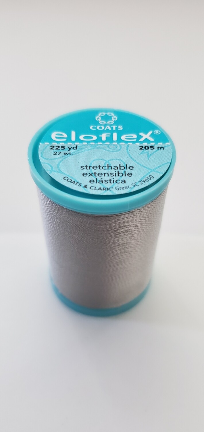 Coats Eloflex Stretchable Thread, 225yds - NuGrey (450)