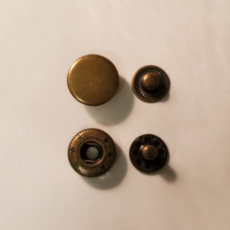 Metal Spring Snaps - Fashion Snaps, 12.5mm (Line 20 / #633)