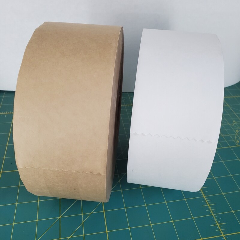 Packing tape - Water-Activated Paper Tape - 3&quot; x 200 Yards - White or Kraft