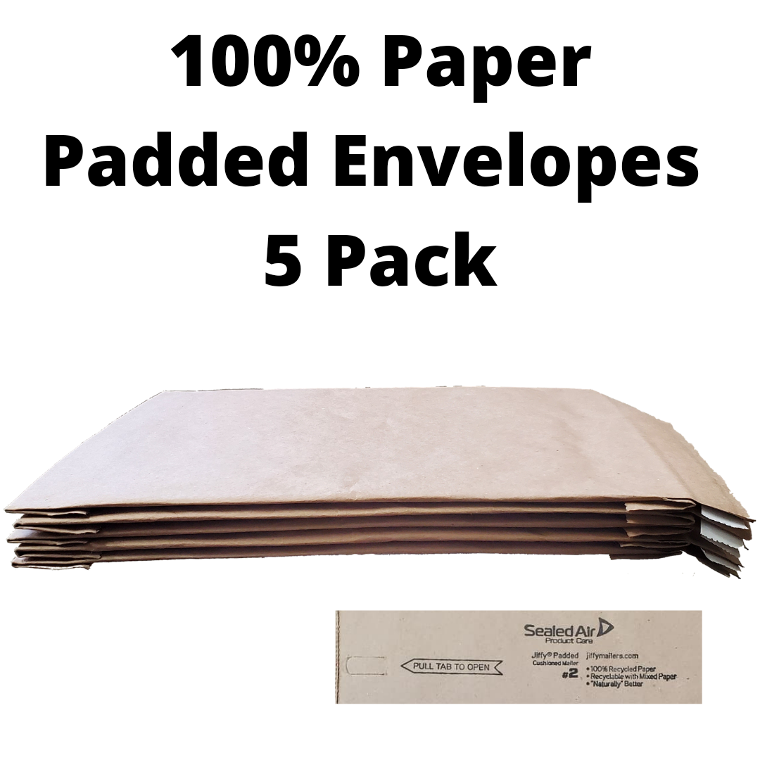 Kraft Paper Padded Mailers - #2 (8.5" x 12") - 5 pack