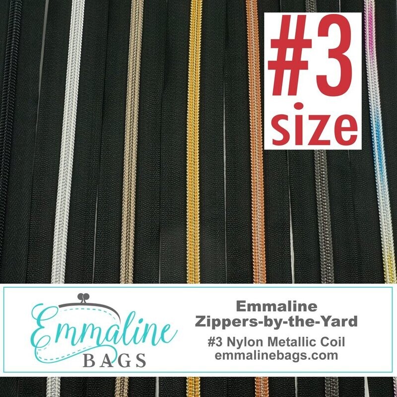 Emmaline Zippers-by-the-Yard - *SIZE#3* (Tape Only) - 3 Yards