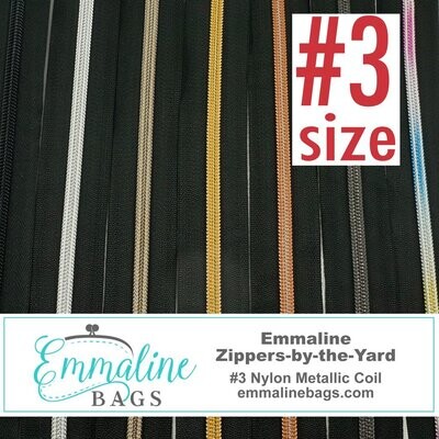 Emmaline Zippers-by-the-Yard - *SIZE#3* (Tape Only) - 3 Yards
