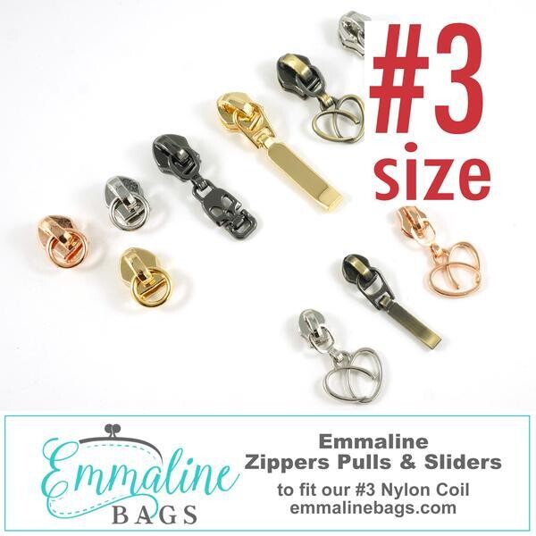 Emmaline Zipper Sliders with Pulls - *SIZE#3* - 10 pack
