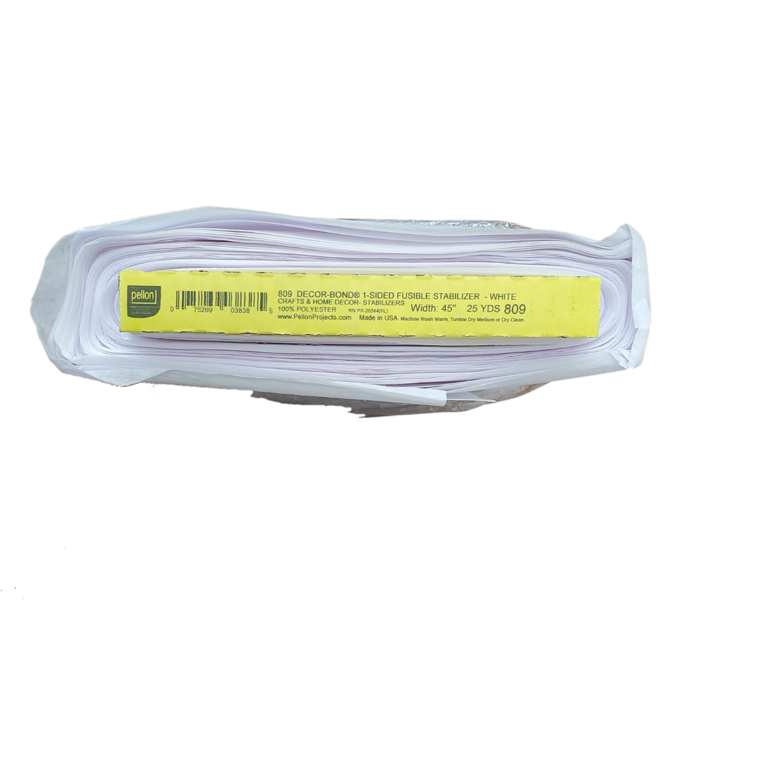 Pellon® 809 - Décor Bond® - 1-Sided Fusible Interfacing, Non Woven - White - 45"(Folded) x 18" (PL809)
