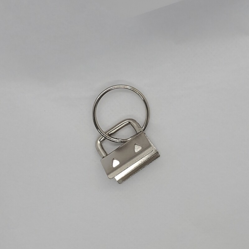 Key Fob Hardware, Size: 20mm, Finish: Silver, Quantity: 5