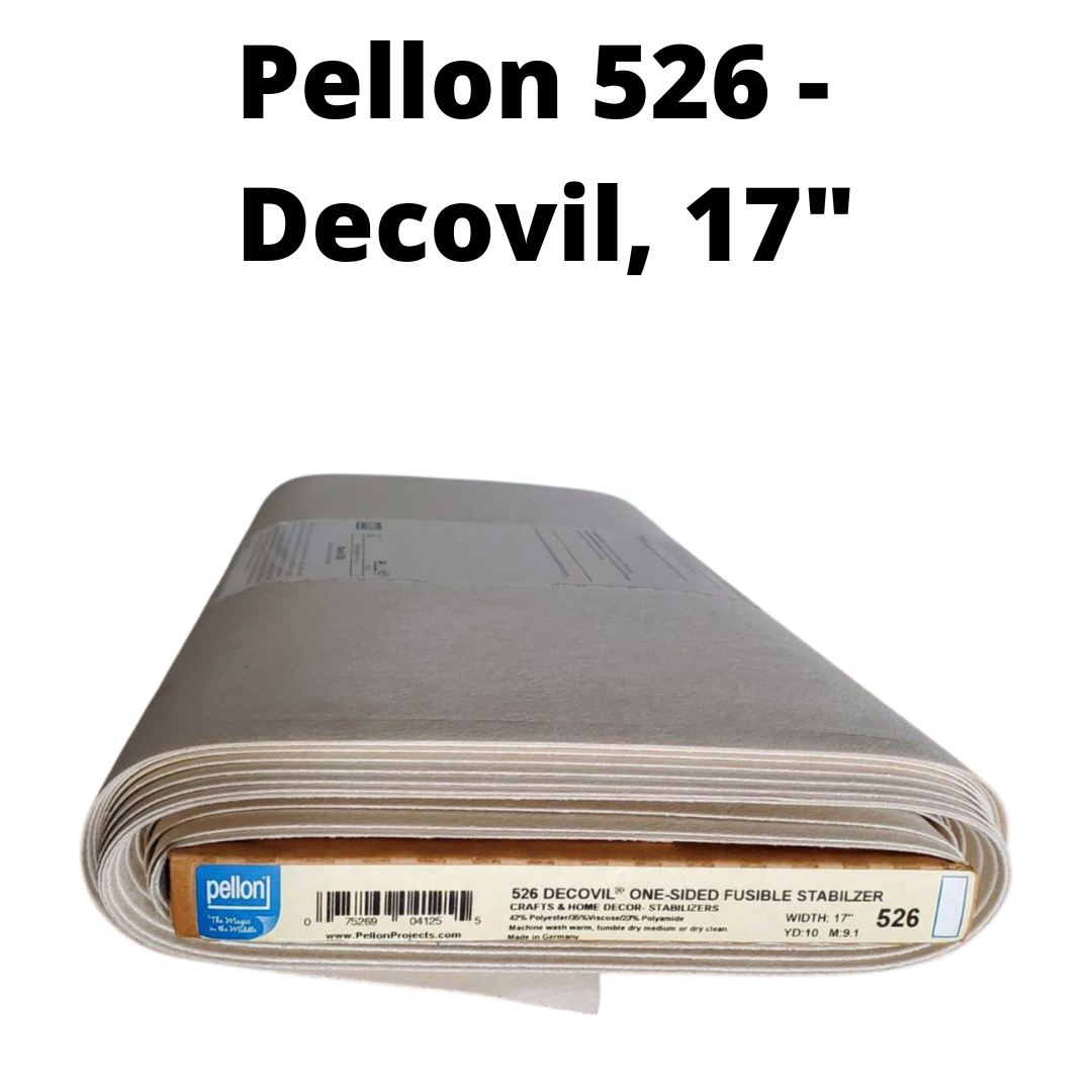Pellon 526 - Decovil - 1-Sided Fusible Stabilizer - Beige - 17" x 18" (1/2 Yard)