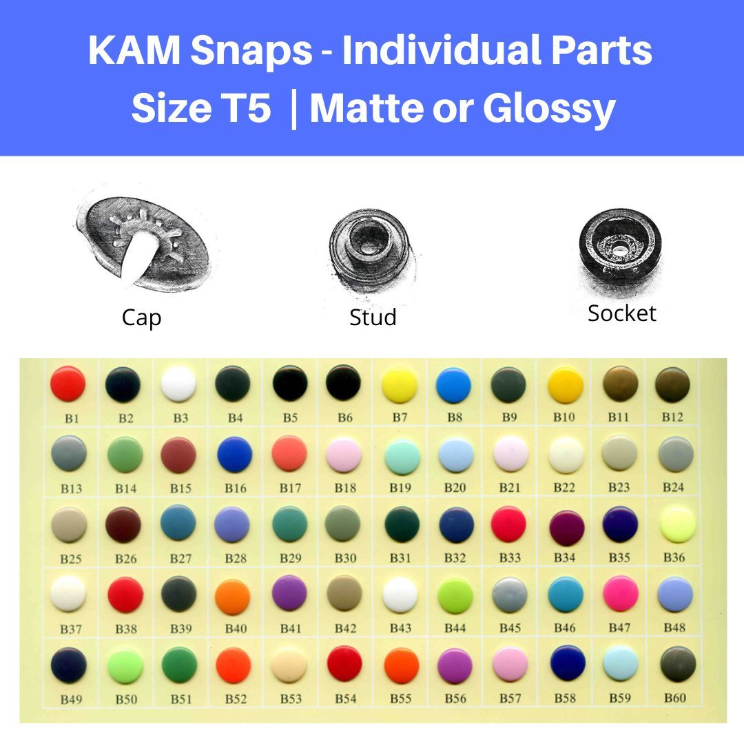 KAM Snaps - Individual Parts - Size 20/T5