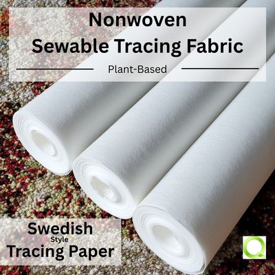 3 rolls Swedish Tracing Paper on colourful background