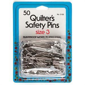 Quilter's Safety Pins - Size 3, 50 pack