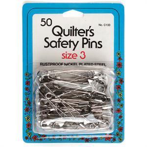 Quilter&#39;s Safety Pins - Size 3, 50 pack