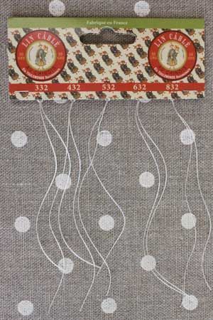 Fil Au Chinois Lin Câblé Thread Thickness Sample Card