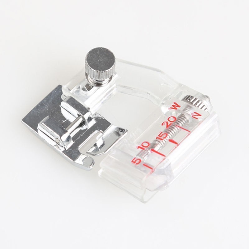 Adjustable bias binding foot