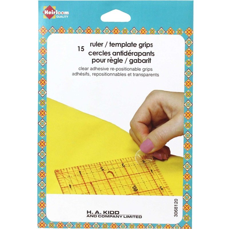 Ruler grips - repositionable