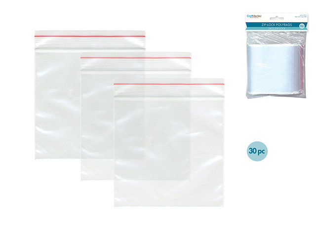 4" x 6" Recloseable Polybags - 30pc