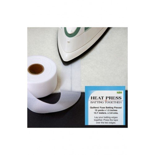 Heat Press Batting Together - White, 1.5&quot; x 15 Yards