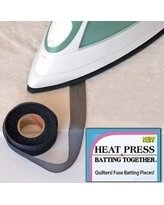 Heat Press Batting Together - Black, 3/4&quot; x 10 Yards