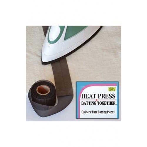 Heat Press Batting Together - Black, 1.5&quot; x 10 Yards