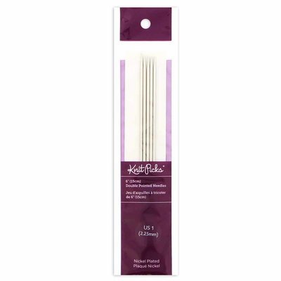 Double Point Needles - 5pc - 2.25mm / US1 (15cm/6&quot;) - Knit Picks