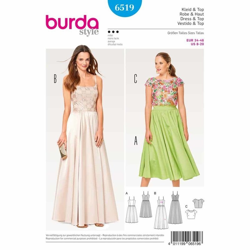 Ladies, Dress - Burda Pattern 6519