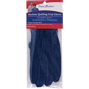Machine Quilting Grip Gloves - Medium - Fons & Porter