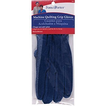 Machine Quilting Grip Gloves - Medium - Fons &amp; Porter