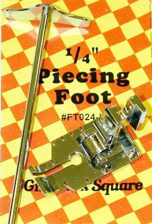 1/4&quot; Piecing Foot with Guide Bar (Low Shank) - Gingham Square (FT024-L)