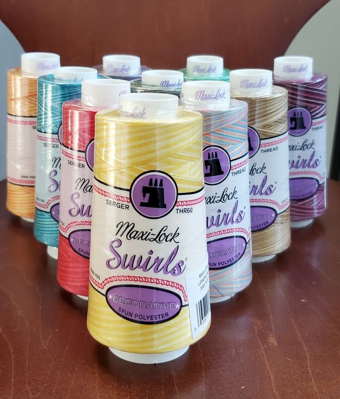 Maxi-Lock Swirls Variegated Thread - 3,000yd - various colours