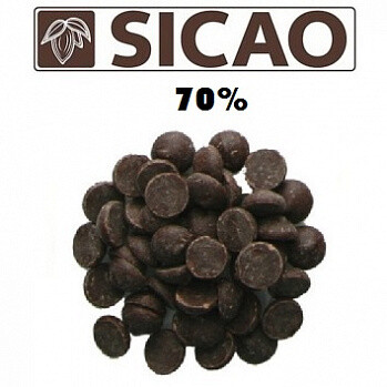 Горький шоколад "Sicao"  70% 50г, Россия, развесной