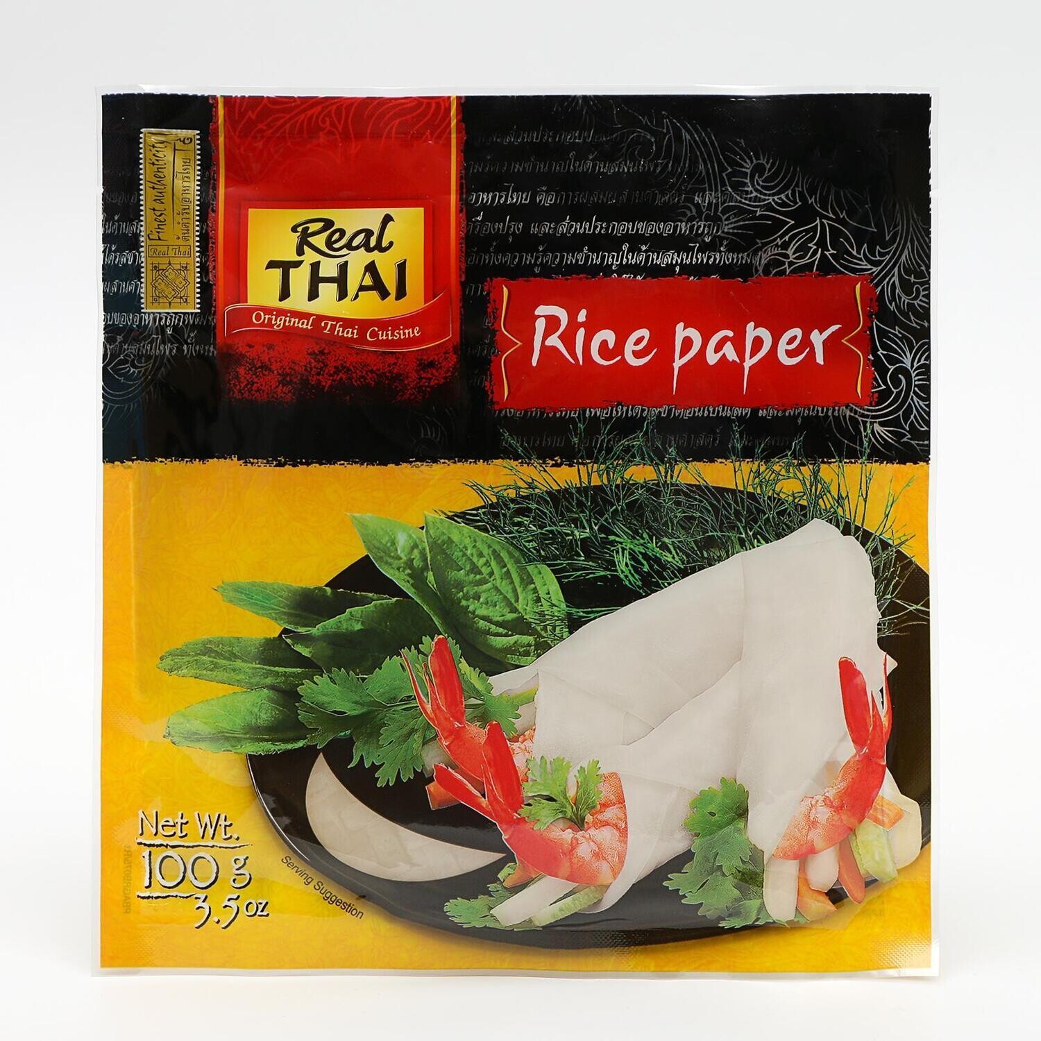 Рисовая бумага круглая d16см, 12шт, 100 г. (Таиланд) "Real Thai"