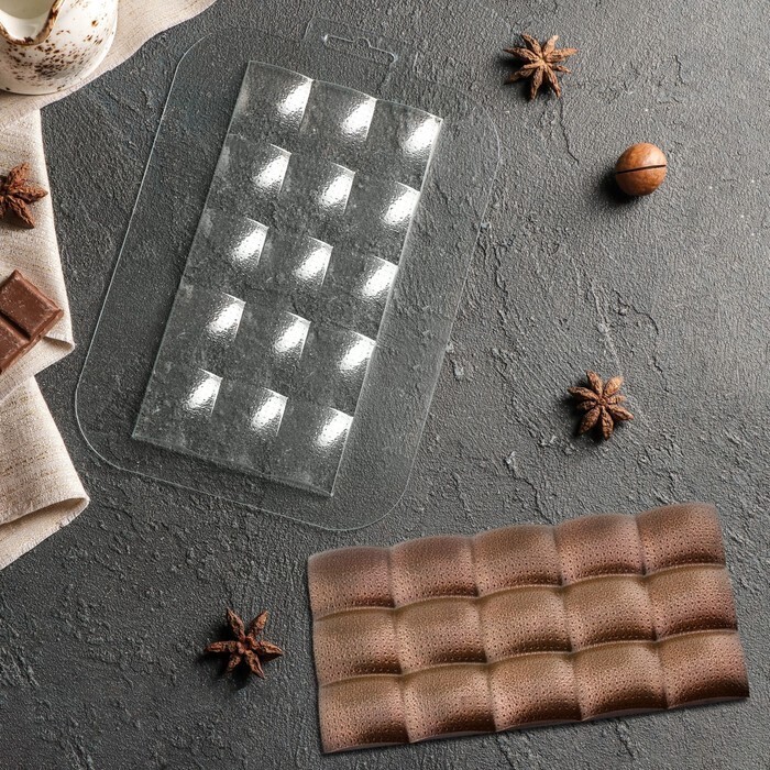 Форма для шоколада «Плитка В Точку», 17×8,5×1 см