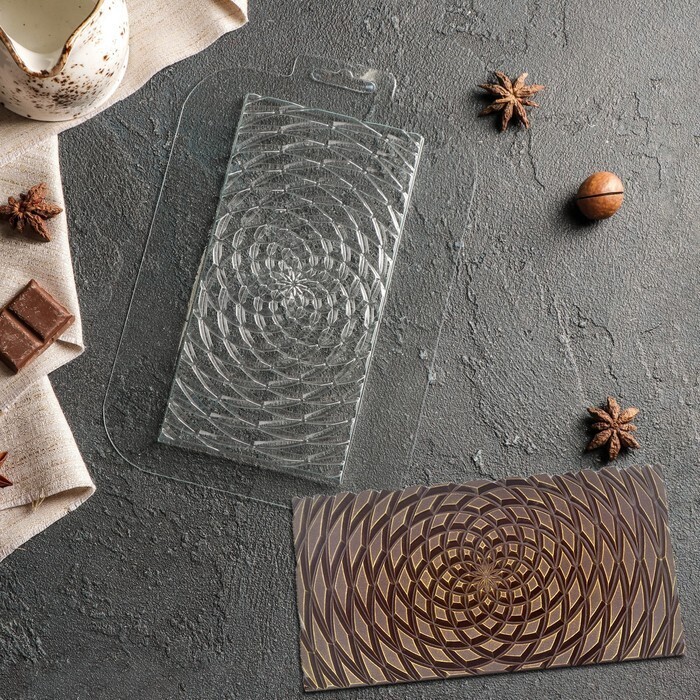 Форма для шоколада «Плитка Гипно», 17×8,5×0,8 см 