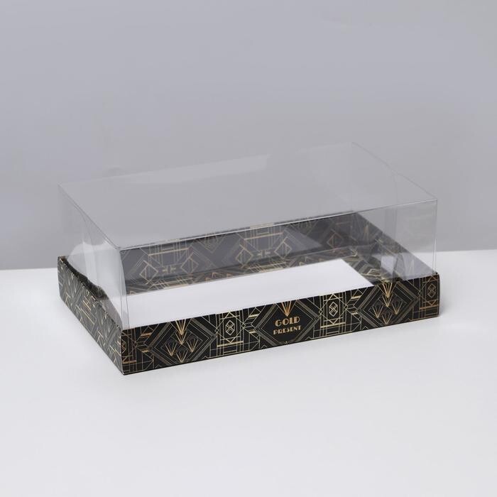 Коробка для десерта , d22х13,5см h8см "Gold"