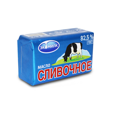 Масло сливочное "Экомилк" 82.5% 380гр
