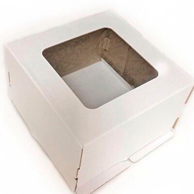 Коробка для торта С ОКНОМ 35х35х25см