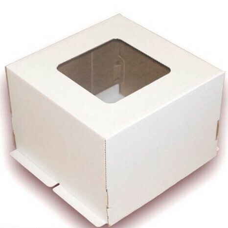 Коробка для торта С ОКНОМ 42х42х29см
