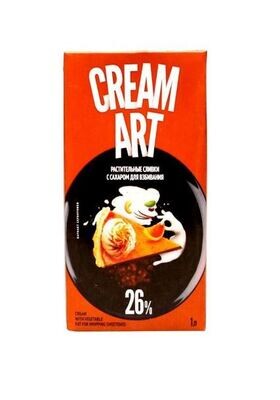 Сливки растительные для взбивания 26% 1л "Cream ART"