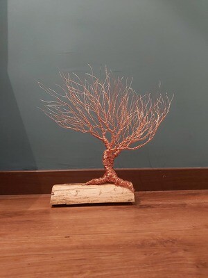 Medium copper wire tree, with base options