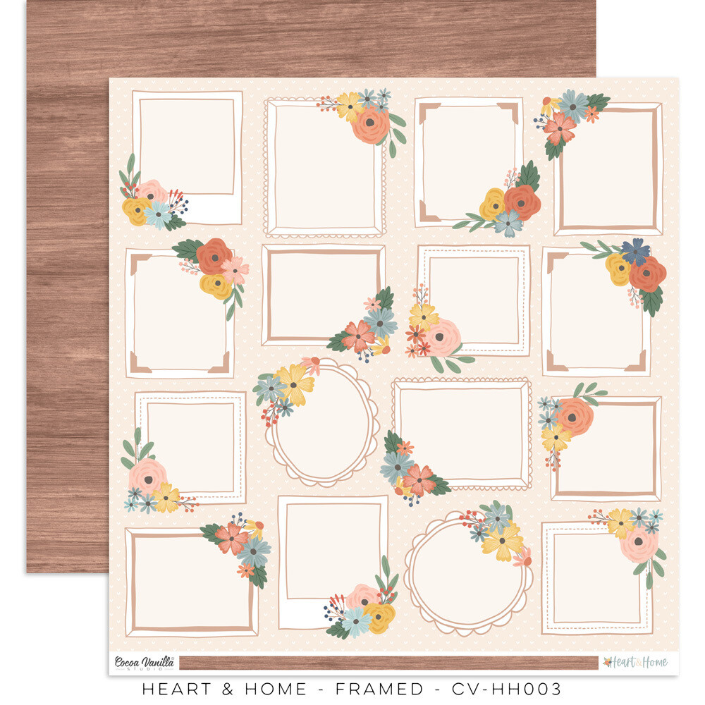 HEART & HOME - FRAMED PAPER