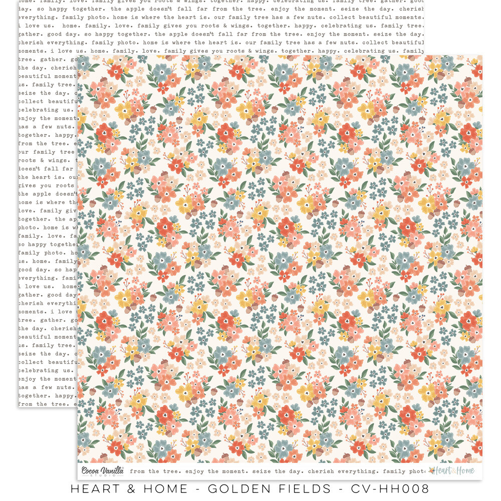 HEART & HOME - GOLDEN FIELDS PAPER HEART & HOME - GOLDEN FIELDS PAPER