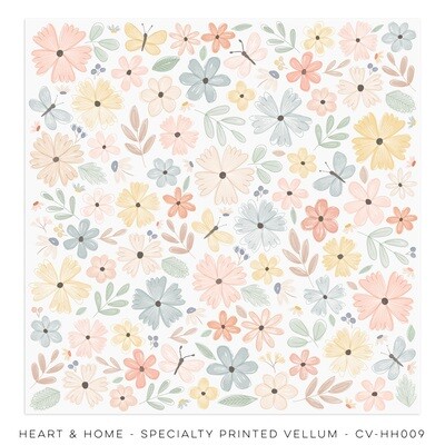 HEART & HOME - PRINTED VELLUM SPECIALTY PAPER
