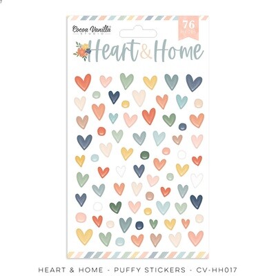 HEART & HOME - PUFFY HEART STICKERS
