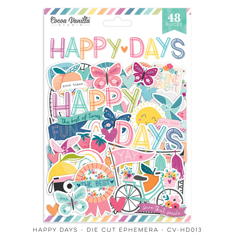HAPPY DAYS - DIE CUT EPHEMERA