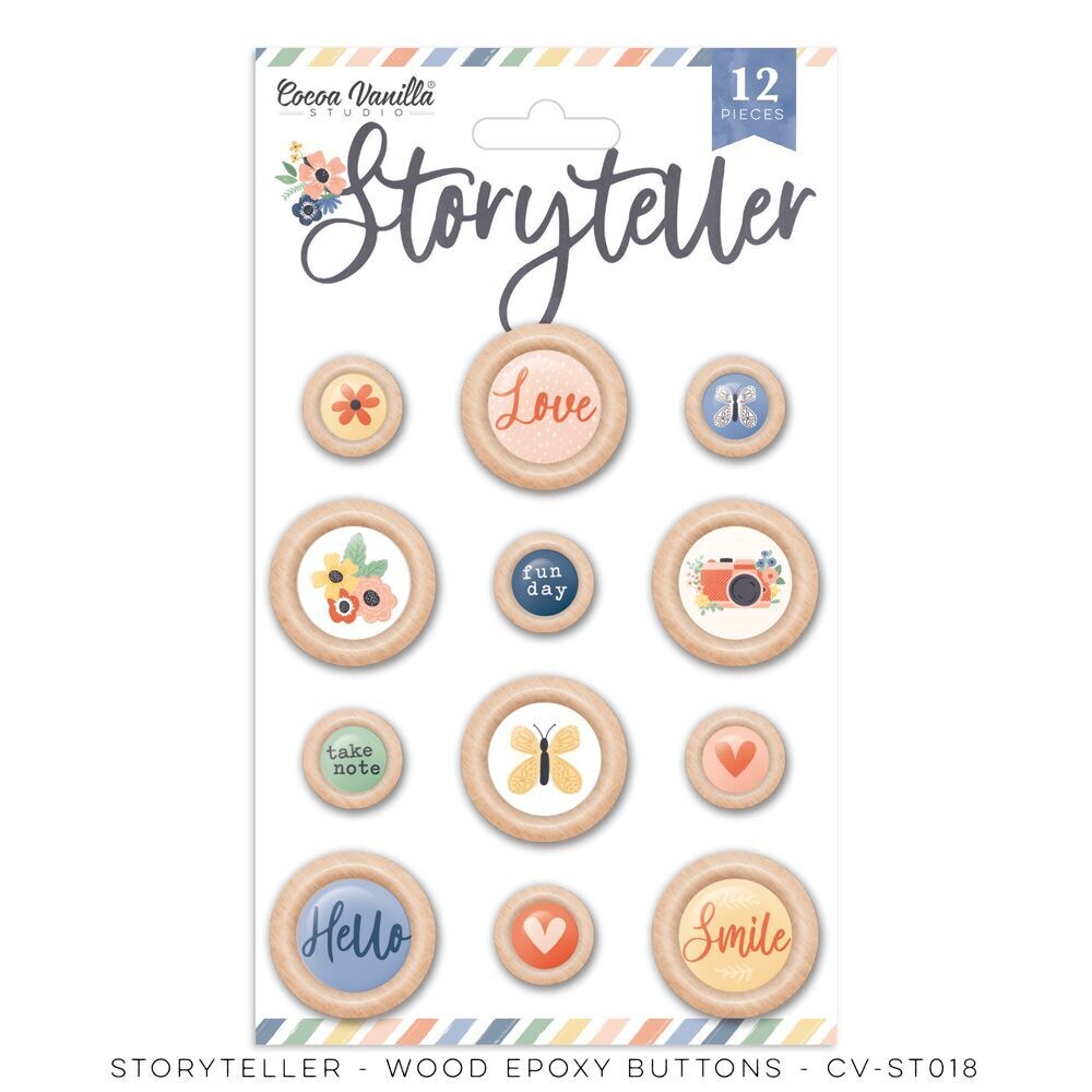STORYTELLER - WOOD EPOXY BUTTONS